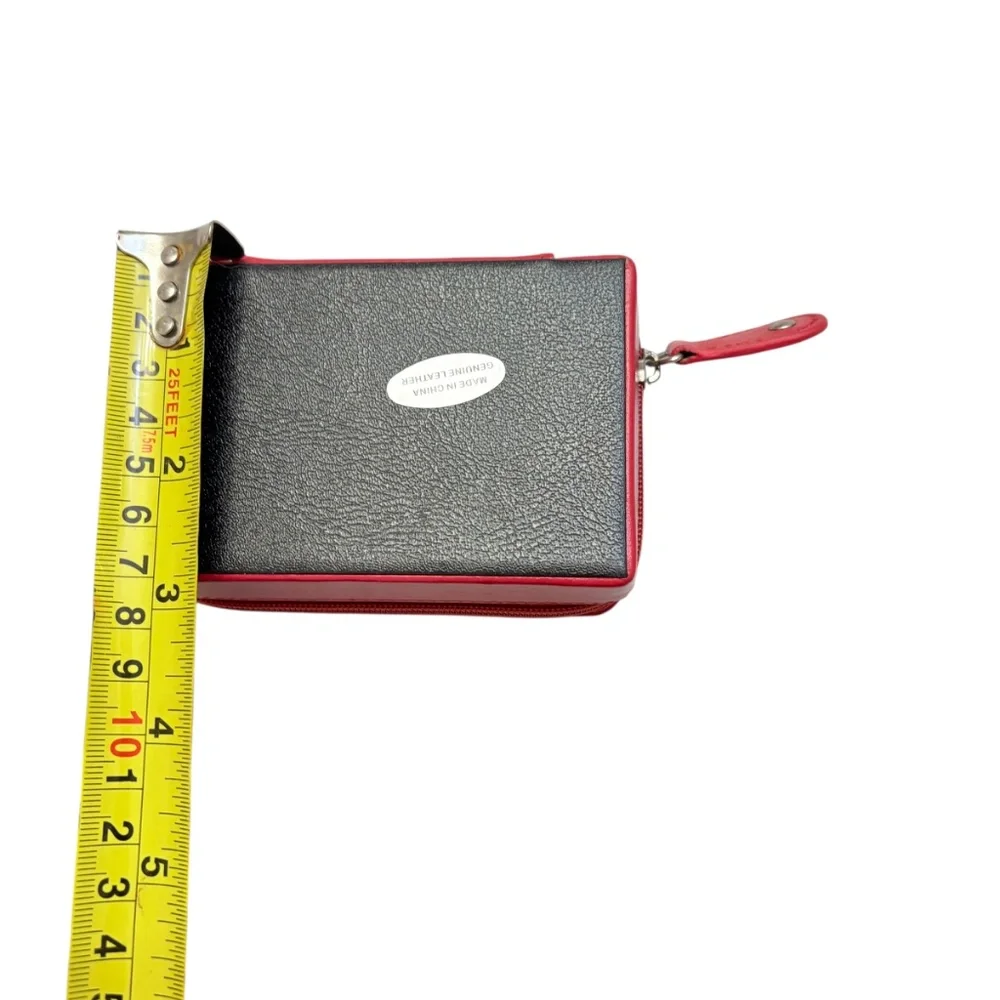 Rowallan Red leather mini jewelry box case